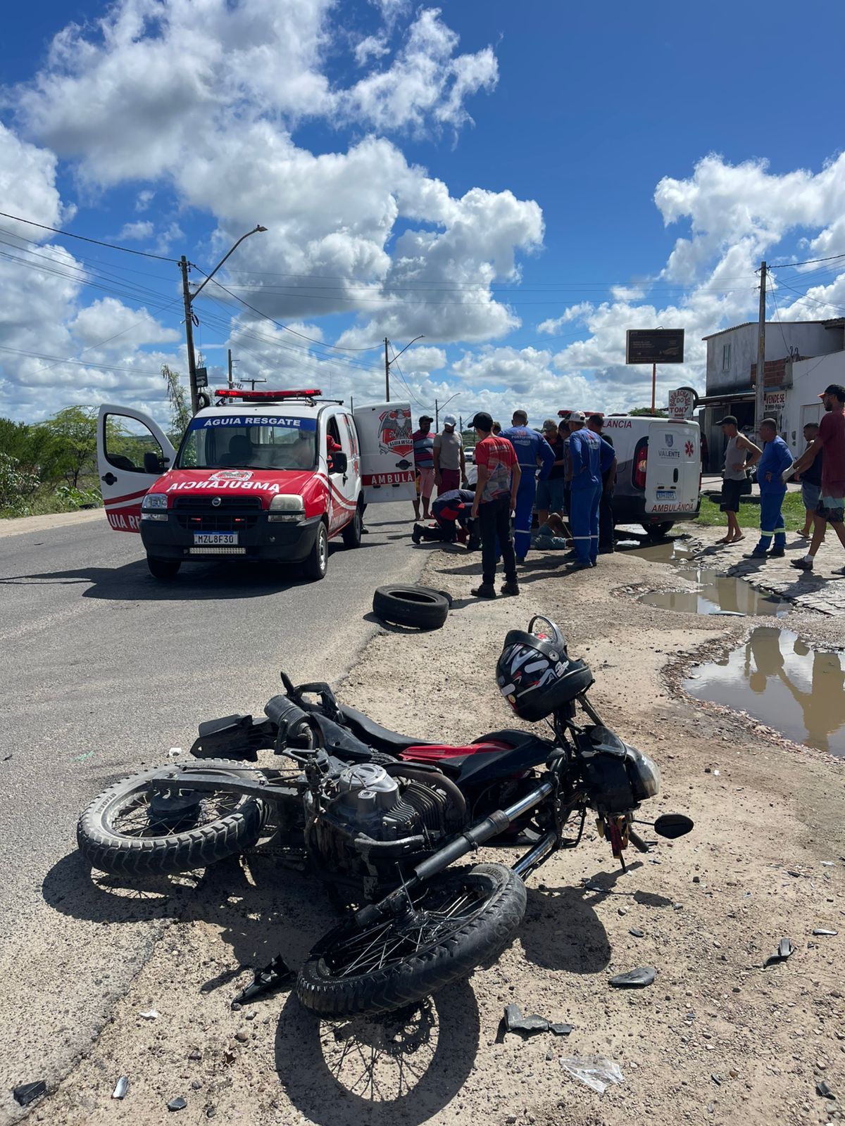 Acidente grave deixa um homem ferido em Conceição do Coité