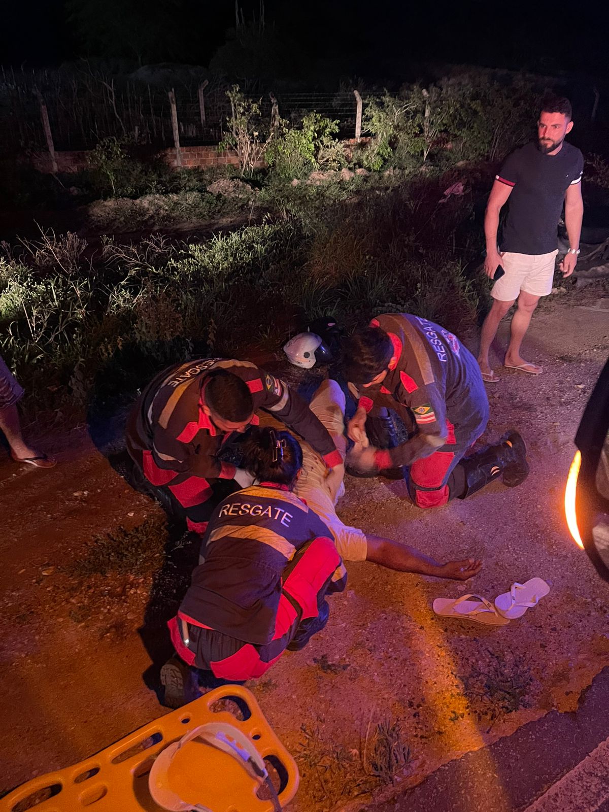 Três pessoas ficam feridas após colisão entre motos na BA- 120 (Coité X Retirolândia); uma das vítimas sofreu fratura exposta