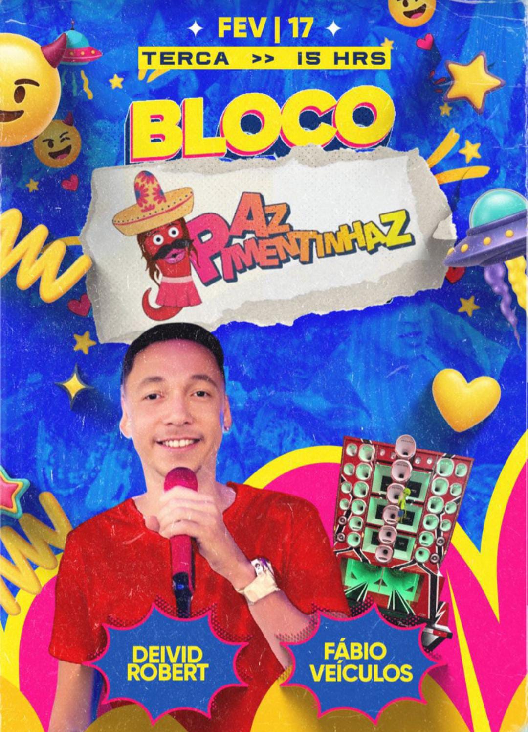 É hoje! Bloco Az Pimentinhaz promete agitar a tarde de Carnaval na Arena Pôr do Sol em Conceição do Coité