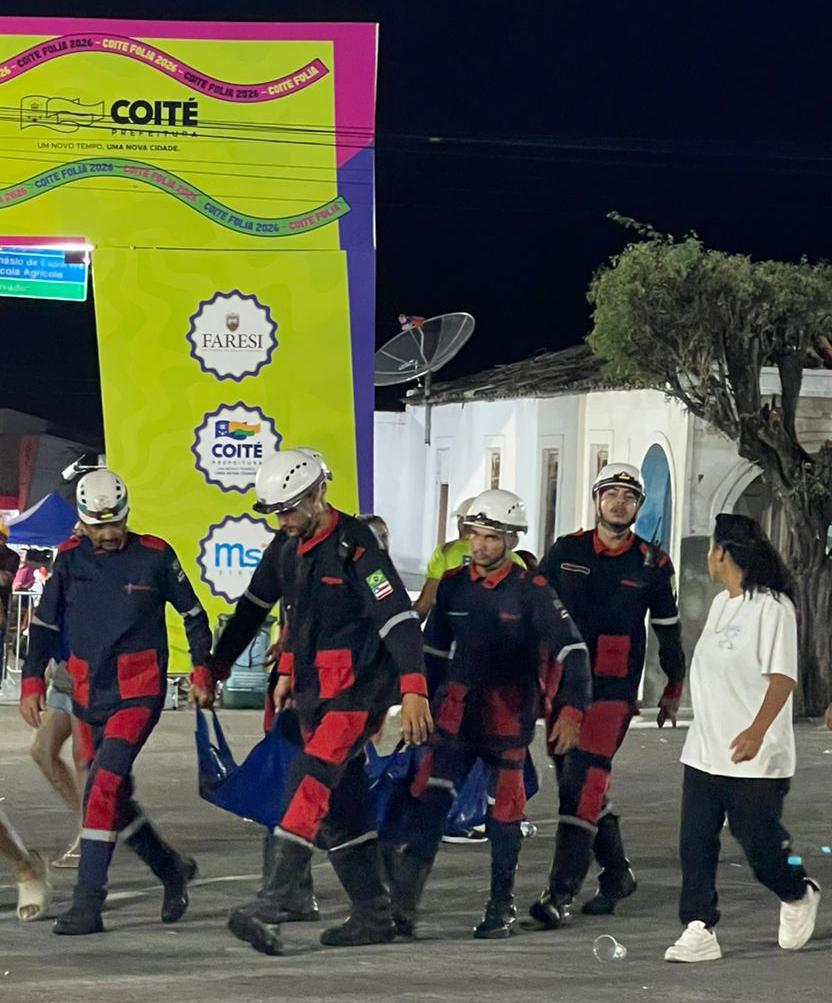 Águia Resgate atende diversos casos de mal-estar por consumo de álcool, quedas e agressões na Coité Folia