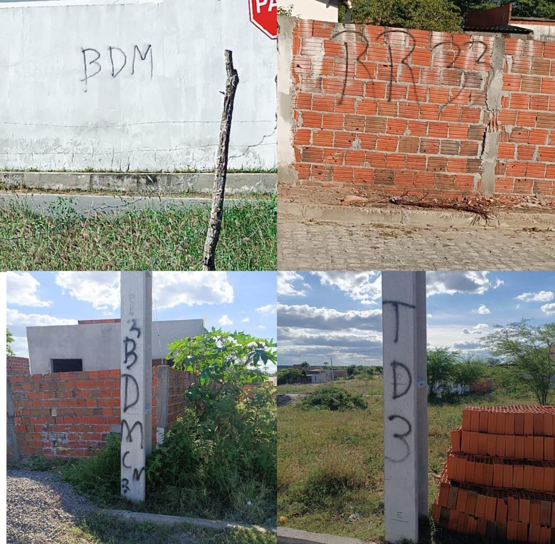 PM prende quatro suspeitos por pichações com referências a facções criminosas em Retirolândia