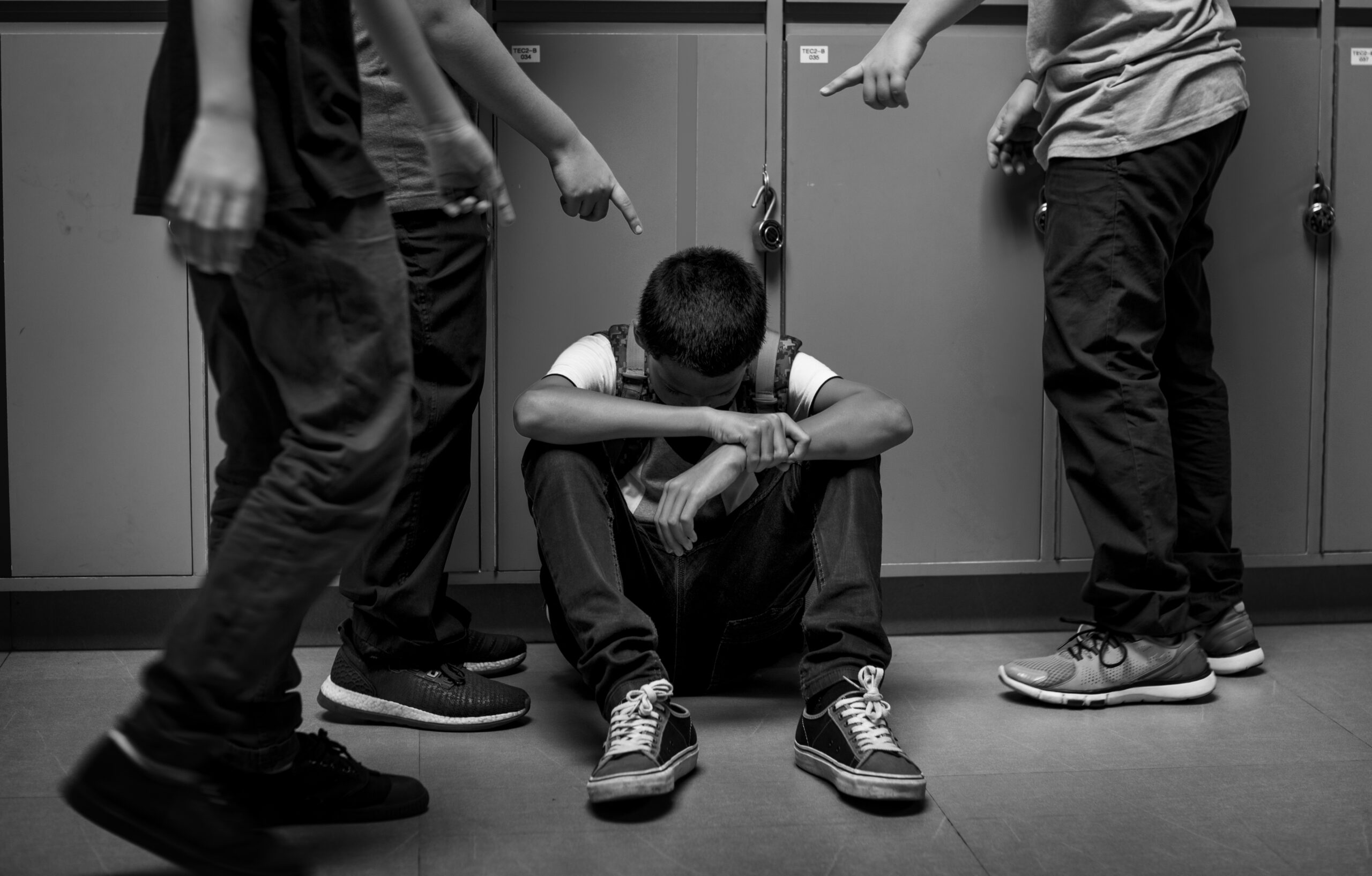 Boy,Student,Getting,Bullied,In,School