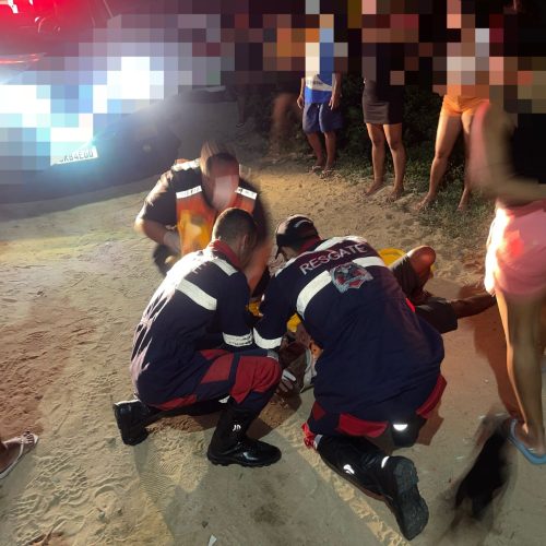 Idoso sofre lacerações ao perder controle de moto e cair no bairro Alto São João em Conceição do Coité