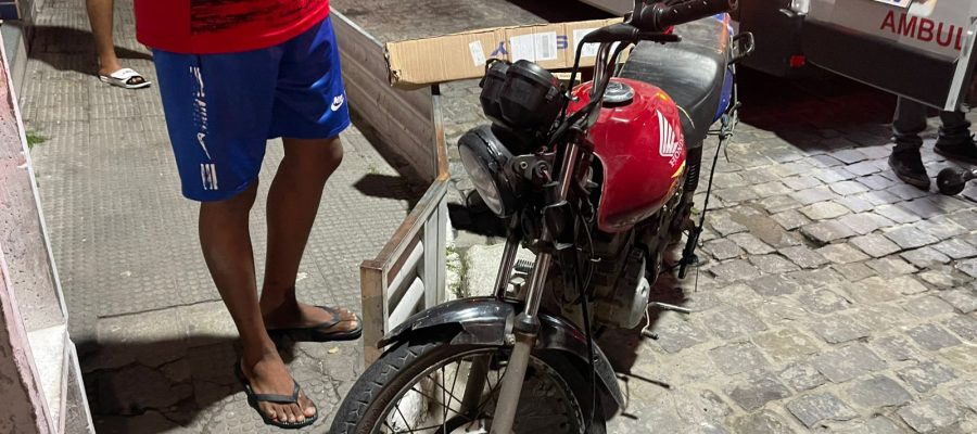 Entregador por aplicativo  se envolve em nova colisão de moto em Conceição do Coité; segundo acidente em menos de sete dias