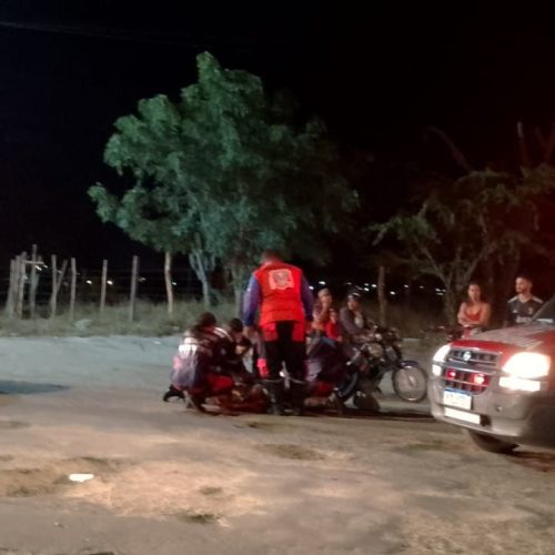 Vídeo: Acidente na BA-411 em Conceição do Coité deixa motociclista ferido e suspeito foge armado com facão