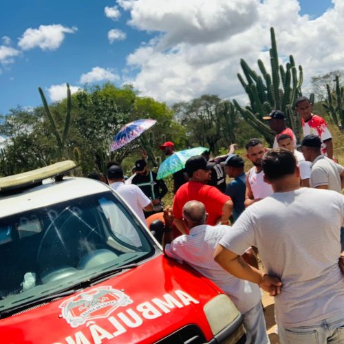Grave acidente deixa jovem ferido e com amputação parcial no pé na zona rural de Conceição do Coité