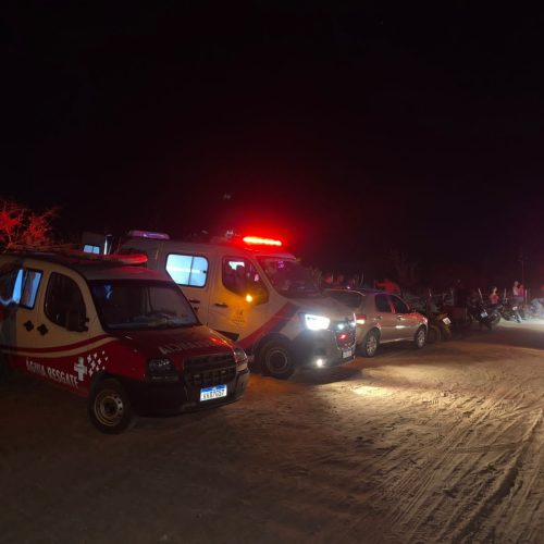 Colisão entre motos deixa quatro feridos na zona rural de Conceição do Coité; uma das vítimas tem suspeita de fratura no crânio