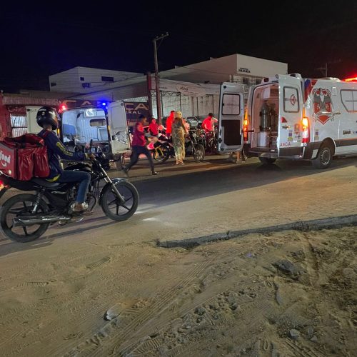 Dois homens ficam feridos após colisão entre duas motos em Conceição do Coité