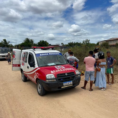 Passageiro de 11 anos fica ferido após cair de motocicleta em Conceição do Coité