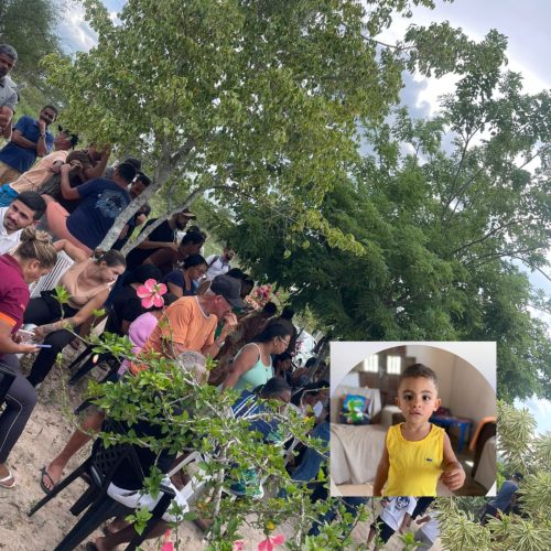 Desespero e dor marcam velório e sepultamento de criança de 3 anos afogada em tanque na zona rural de Conceição do Coité; mãe clamava a Deus para ter o filho de volta