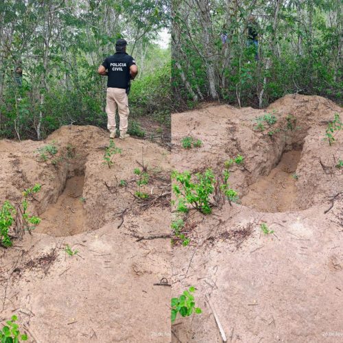 Polícia Civil prende trio suspeito de matar homem e enterrar corpo em cova rasa em Araci