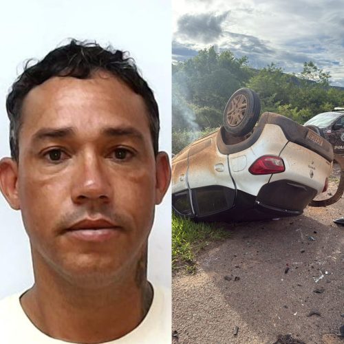 URGENTE: Suspeito de matar mulher a marteladas em Feira de Santana morre após bater de frente com carreta enquanto fugia da polícia