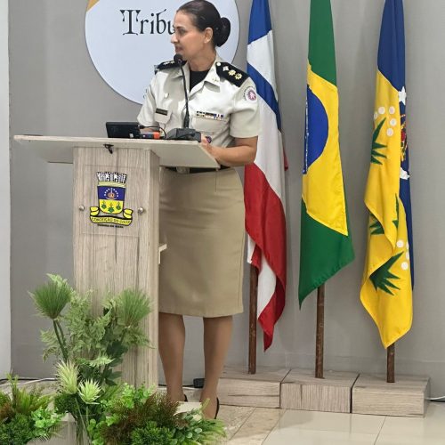 Em reconhecimento ao compromisso com a segurança, comandante do 16º BPM recebe Moção de Aplausos na Câmara Municipal de Conceição do Coité