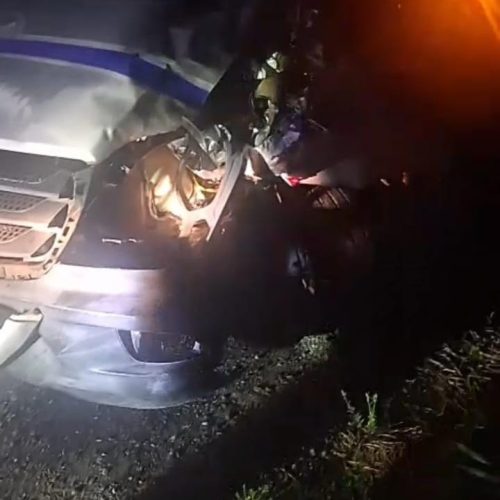 Socorrista do Águia Resgate de Coité auxilia vítimas em acidente que deixou dois mortos na BA-502 ente São Gonçalo dos Campos e Conceição da Feira