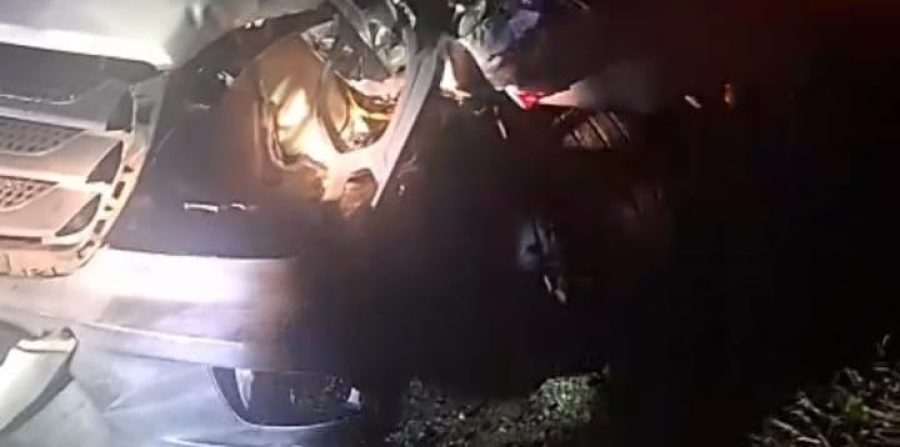 Socorrista do Águia Resgate de Coité auxilia vítimas em acidente que deixou dois mortos na BA-502 ente São Gonçalo dos Campos e Conceição da Feira