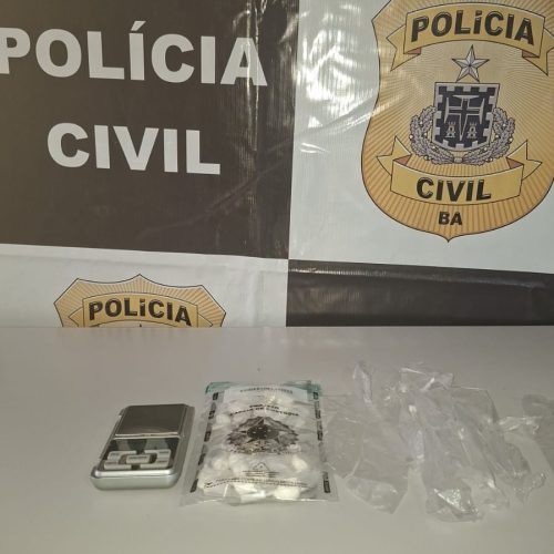 Polícia Civil prende suspeito de tráfico de drogas no bairro da Pampulha em Conceição do Coité
