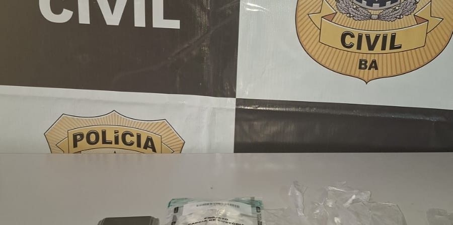 Polícia Civil prende suspeito de tráfico de drogas no bairro da Pampulha em Conceição do Coité