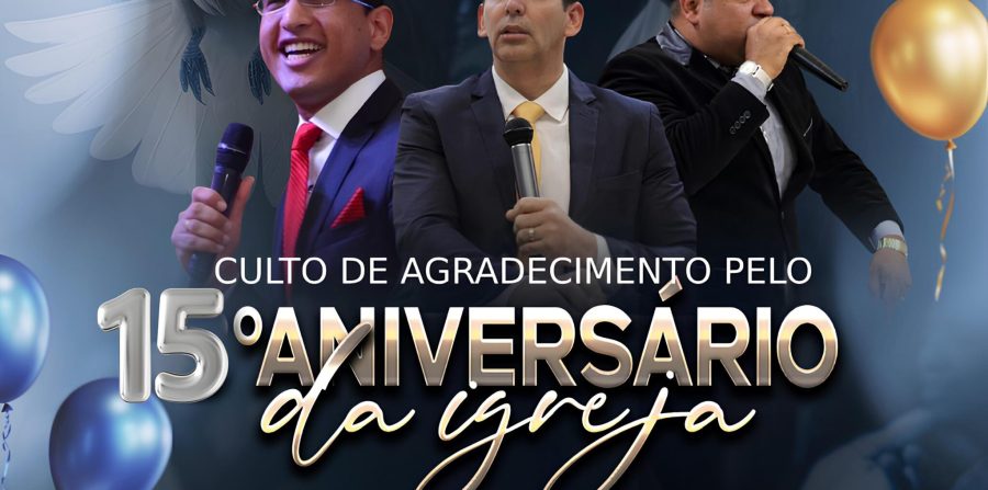 Coité: Igreja Batista Yavé Shamah comemora 15 anos com a presença de pastor conhecido mundialmente; programação contará com cantor de reggae gospel e outras atrações