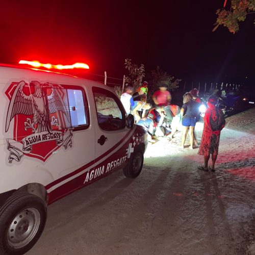 Motociclista que estaria supostamente fazendo uso de bebida alcoólica fica ferido após acidente na zona rural de Conceição do Coité