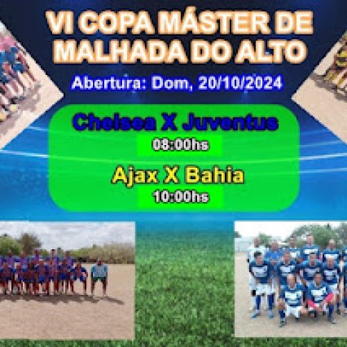 SERRINHA – Começa domingo (20) a VI Copa Máster de Malhada do Alto